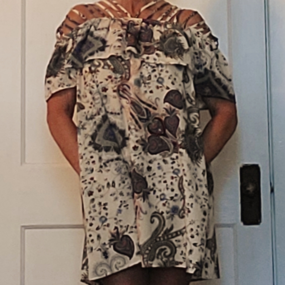 Dress, lined, Cute detail, with pockets. Entro S